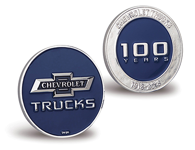 Монета "100-Years Chevrolet Truck"